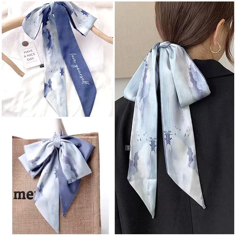 Fashionable Hair Wrap Silk Scarf Hair Bands Accessories