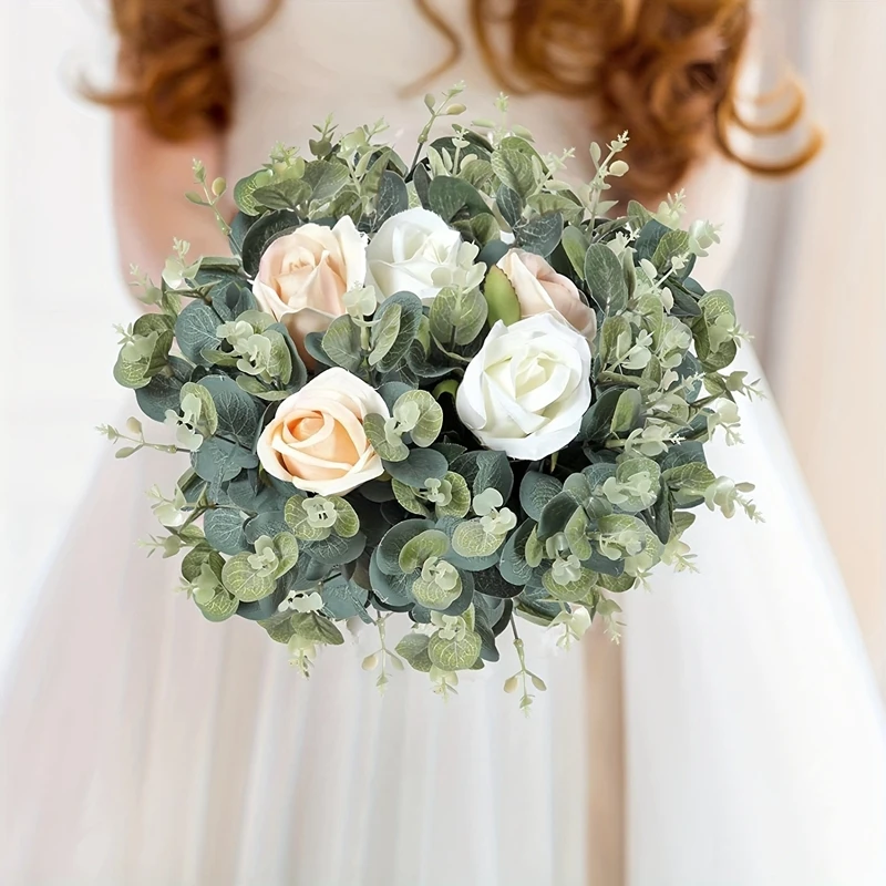 Artificial Eucalyptus Bouquets – 5/10/20 Pcs for Wedding & Home Decor