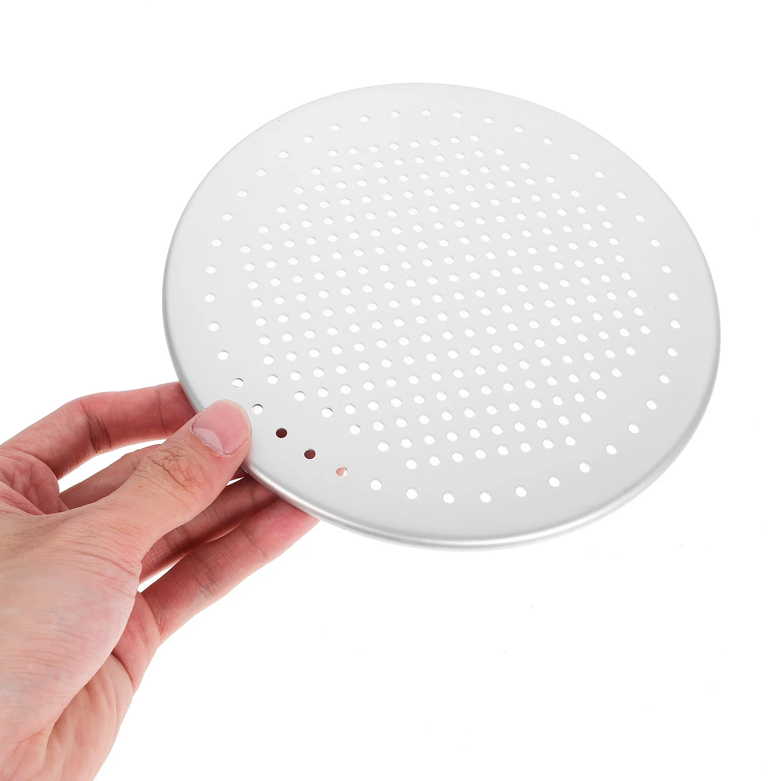 Aluminum Perforated Baking Pizza Pan- Serving Plate with Holes