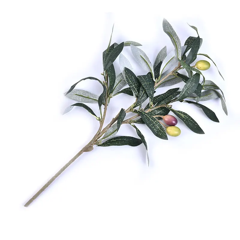 Artificial Olive Tree Branches with Green Leaves for Home Decor