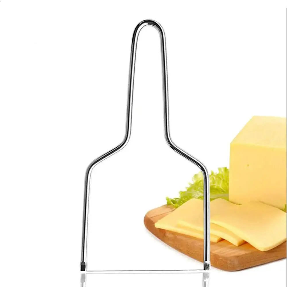 Handheld Butter Wire Slicer—Stainless Steel Cheese Cutter with Cutting Wire, Kitchen Tool