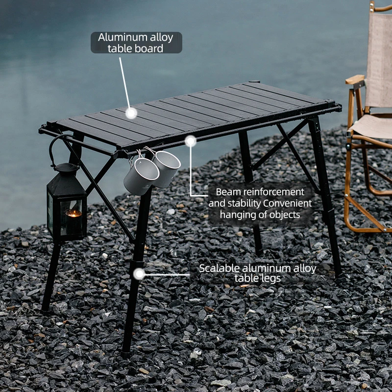 Adjustable Aluminum Folding Table - IGT Camping Table with Stove