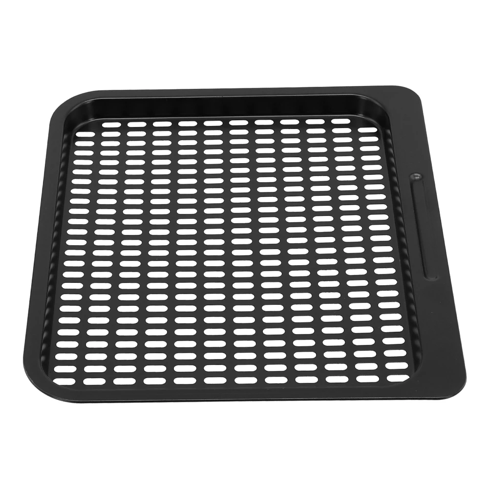 Durable Carbon Steel Cooking Tray with Detachable Mesh Rack for Air Fryer