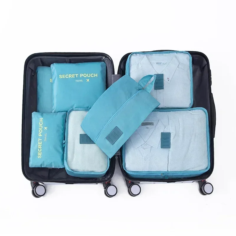 Fashion 6-Piece Travel Storage Bag Set for Clothes & Packing