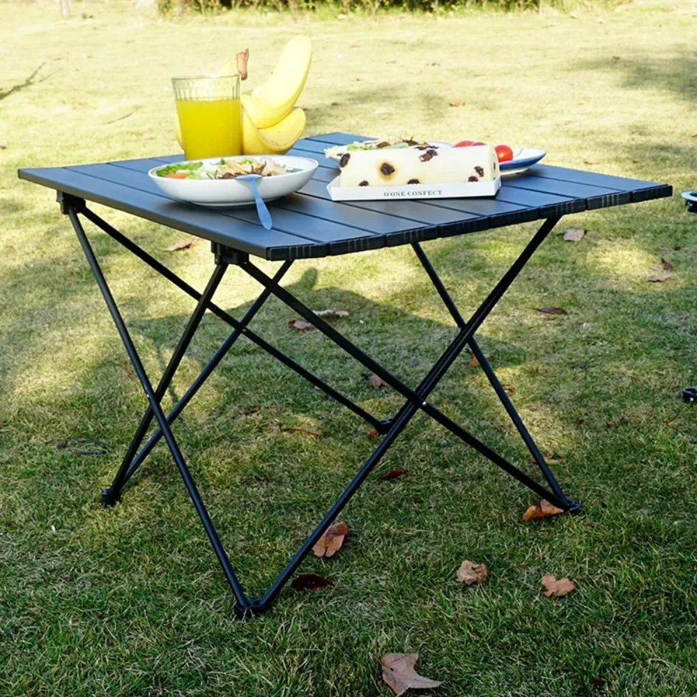 Portable Folding Camping Table - Aluminum Picnic & BBQ Desk