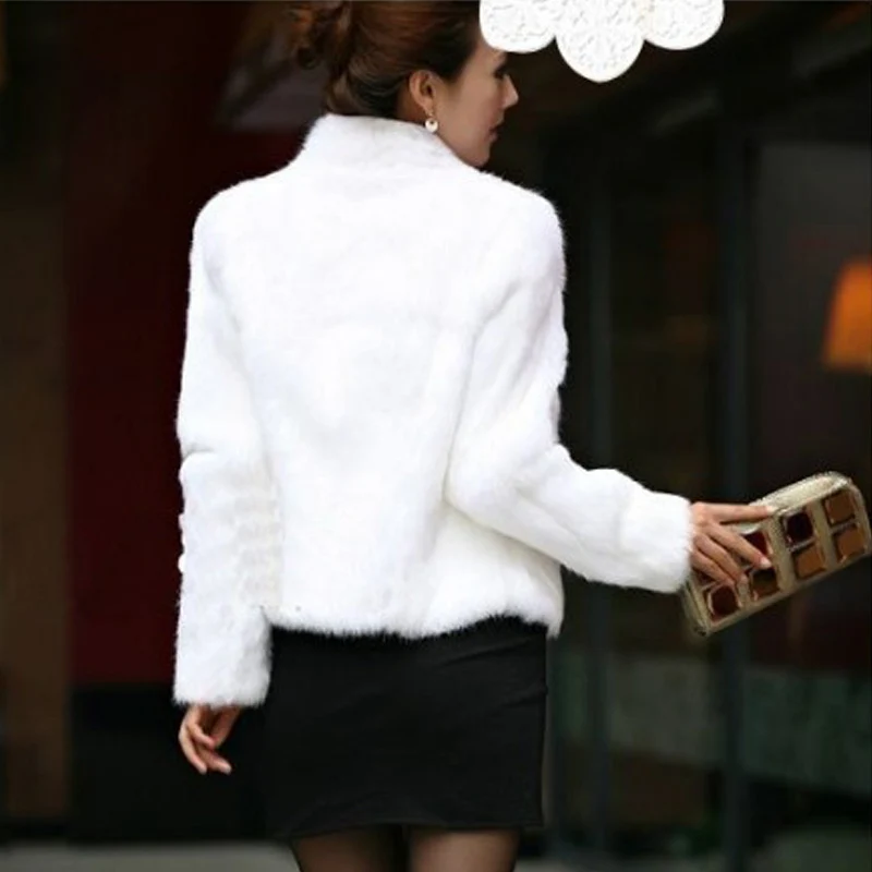 High Quality Faux Fur Coat - Women's Short Warm Jacket