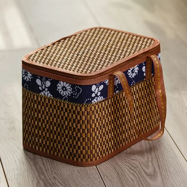 Handmade Bamboo Wicker Baskets - Picnic, Fruit, & Gift Storage - Image 4