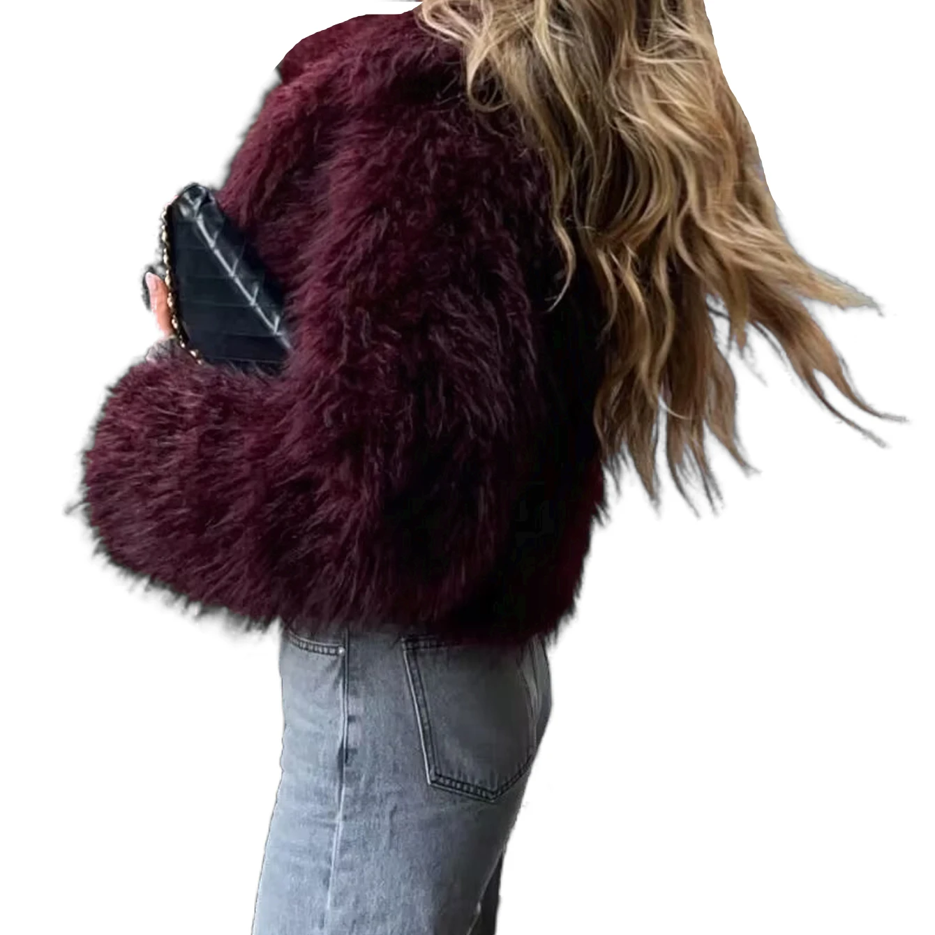 Women's Short Teddy Bear Fur Coat - Stylish, Warm, and Versatile