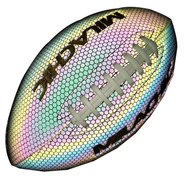 Reflective Rugby Ball for Youth & Adult Training