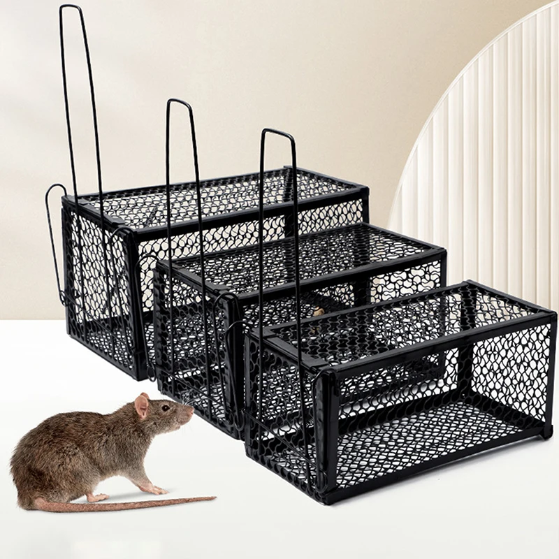 Smart Self-Locking Mouse Trap - Reusable Metal Rat Cage