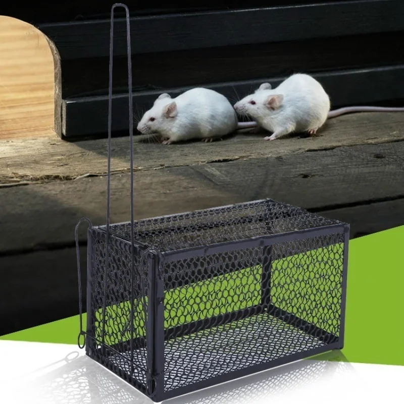 Smart Self-Locking Metal Mousetrap - Indoor/Outdoor Rat Cage