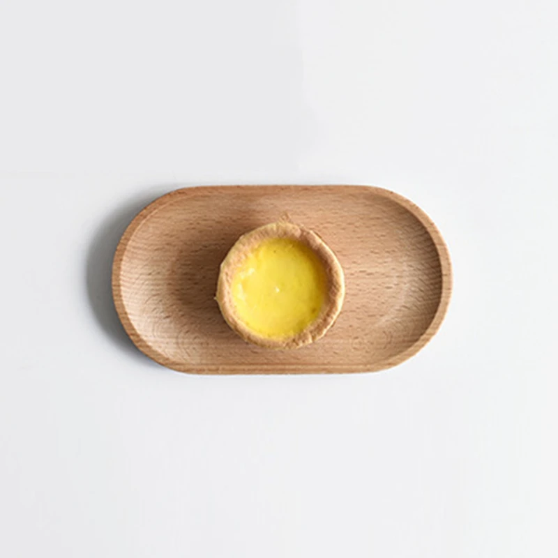 Beech Wood Oval Tray for Small Dining and Serving